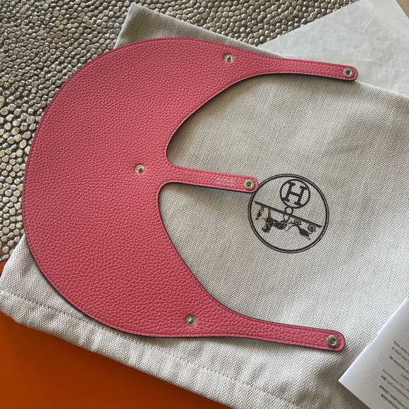 HERMES RARE PINK /BROWN REVERSIBLE VISOR - Picture 7 of 14